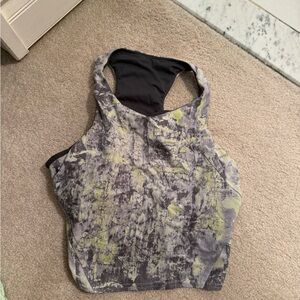 Lululemon Athletica Gray and Yellow Tank Top